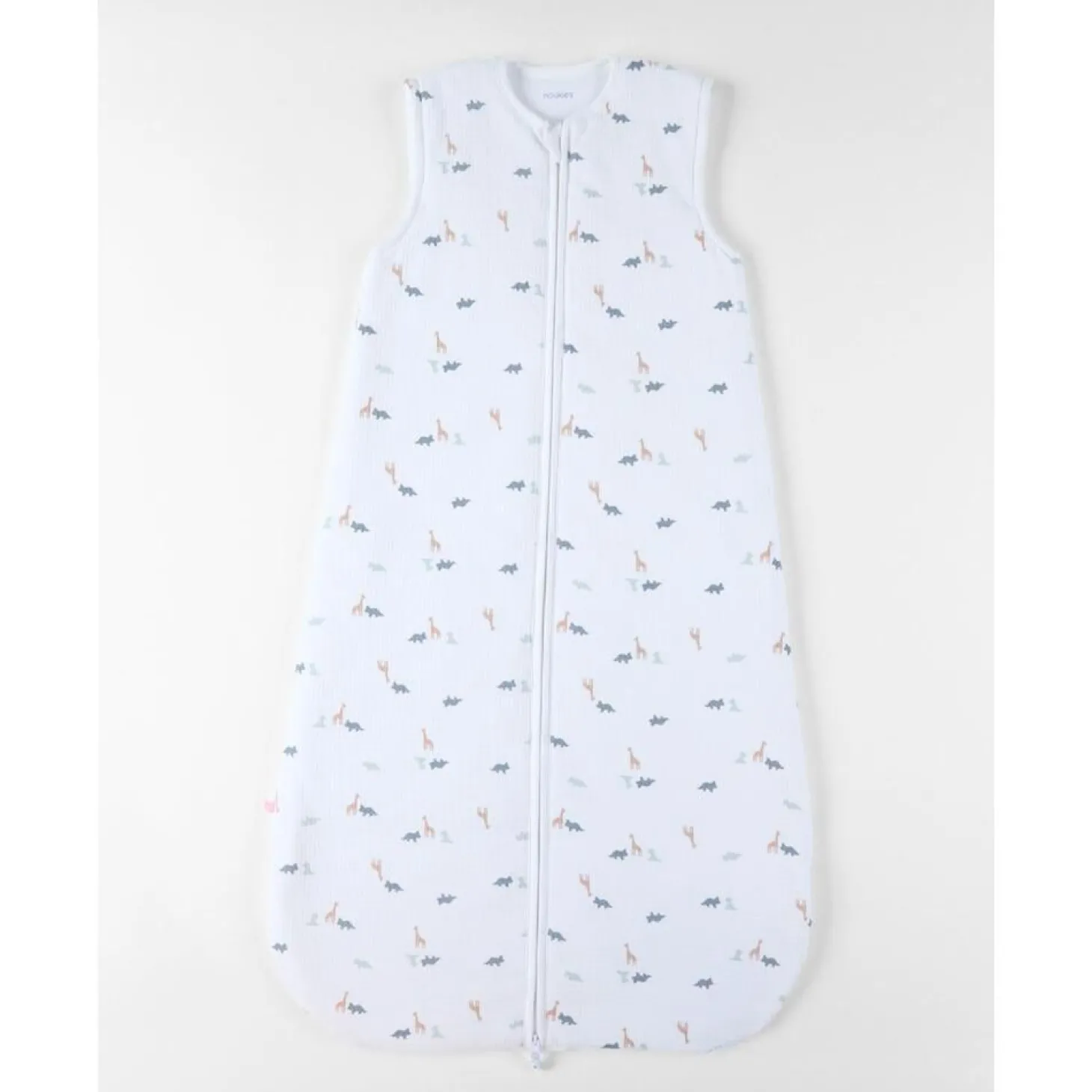 Noukie's Gigoteuse jersey froissé M&m25 Funny Dino Blanc 100 cm