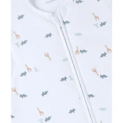 Noukie's Gigoteuse jersey froissé M&m25 Funny Dino Blanc 100 cm