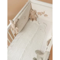 Noukie's Gigoteuse mousseline M&m25 Smart Flowers Blanc 100 cm