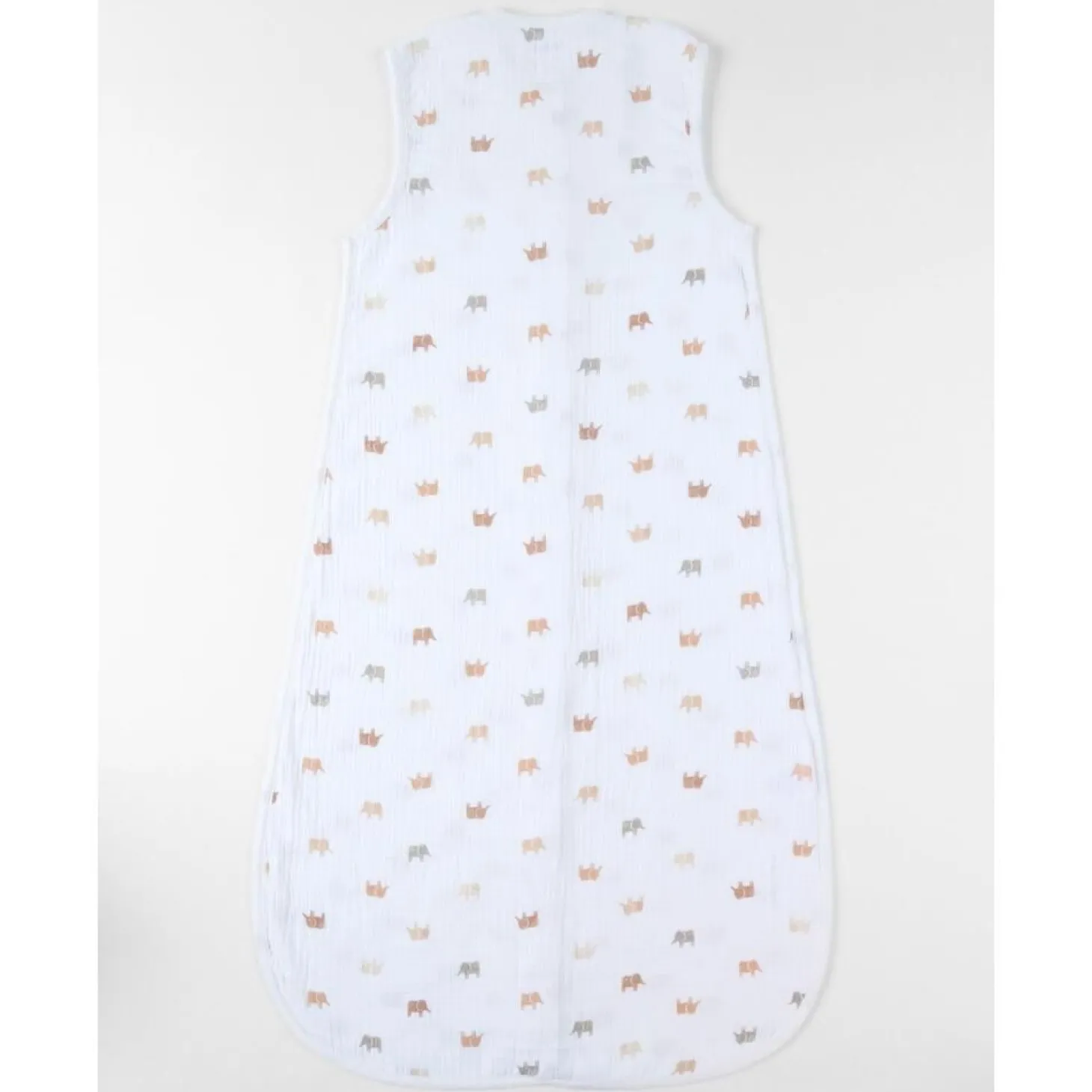Noukie's Gigoteuse mousseline M&m25 Elephants Blanc 100 cm