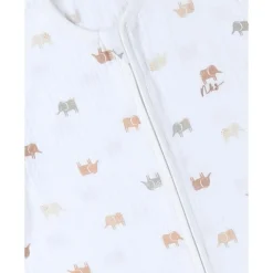 Noukie's Gigoteuse mousseline M&m25 Elephants Blanc 100 cm