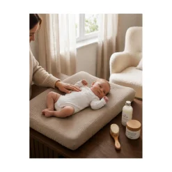 Noukie's                    Housse de matelas à langer Coton Bio    Beige            45x67 cm