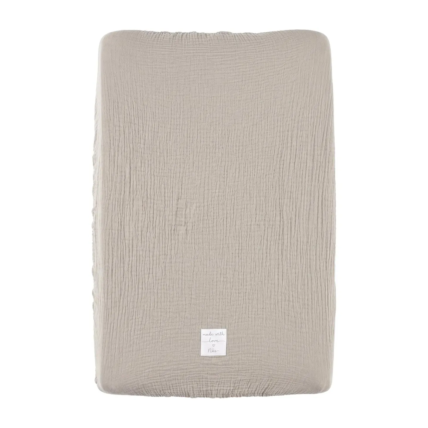 Noukie's Housse de matelas à langer Coton Bio Beige 45x67 cm