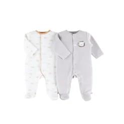 Noukie's Lot de 2 dors bien velours Babou et Kendi 18 mois