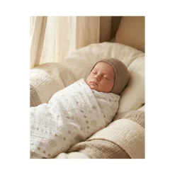 Noukie's                    Lot de 2 langes Coton Bio R&L    Beige
