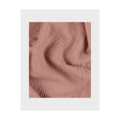 Noukie's                    Lot de 2 langes Mousseline bio Fleurs d'Antan VF    Rose            100x100 cm