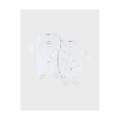 Noukie's                    Lot de 2 Pyjamas Dors-bien Jersey Zèbre M&M26    Beige