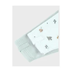 Noukie's                    Lot 2 Pyjamas velour Lovely Bird    Blanc            0 mois