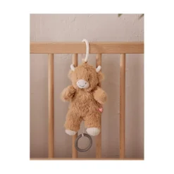 Noukie's Mini Peluche musicale Nomade Fluffy F&O Cow 20 cm
