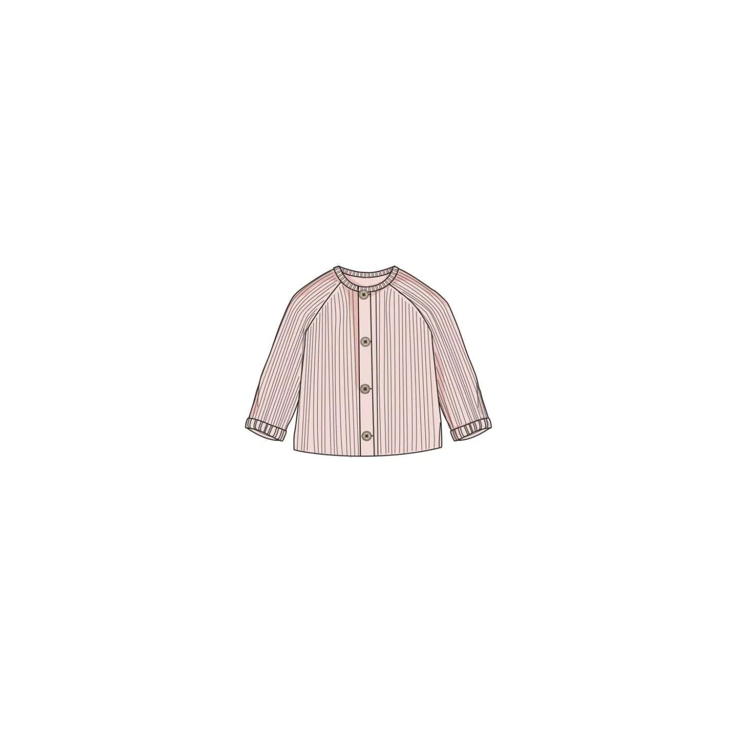 Noukie's M&m22 cardigan bio Rose 3M