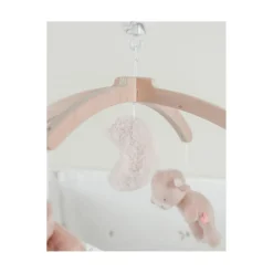Noukie's Mobile musical avec bras en bois Lily & Fluffy F&O Marron