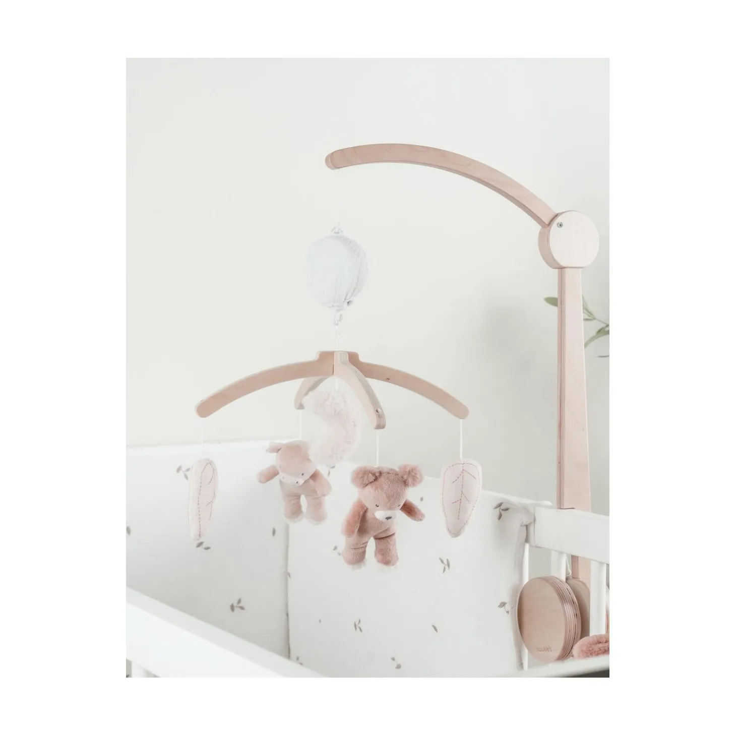 Noukie's Mobile musical avec bras en bois Lily & Fluffy F&O Marron