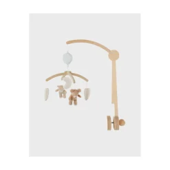 Noukie's Mobile musical avec bras en bois Lily & Fluffy F&O Marron