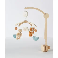 Noukie's                    Mobile musical en bois Babou et Kendi