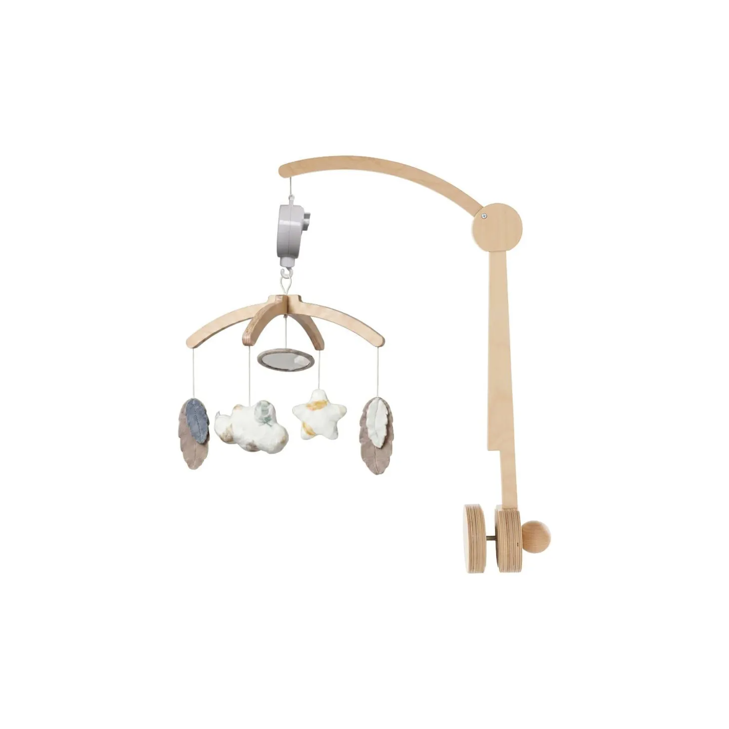Noukie's Mobile Musical Plumes de Lune Beige