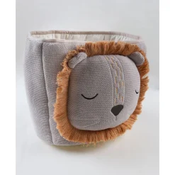 Noukie's                    Panier de rangement en coton recyclé Babou et Kendi    Gris