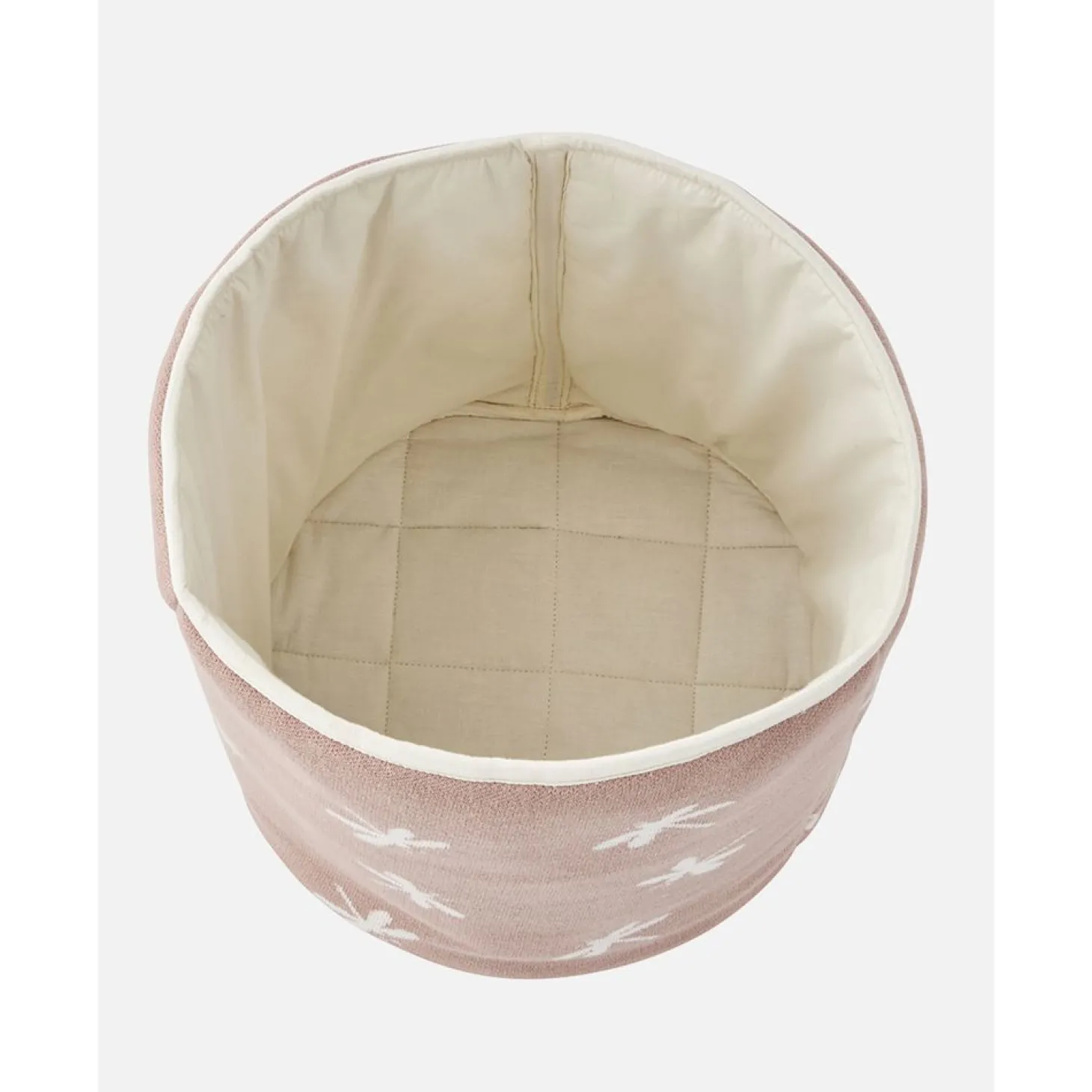 Noukie's Panier de rangement en coton recylé Pop Rose