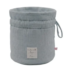 Noukie's                    Panier de rangement nomade Coton Bio    Bleu