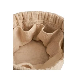Noukie's                    Panier de rangement nomade Coton Bio    Beige