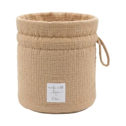 Noukie's                    Panier de rangement nomade Coton Bio    Beige