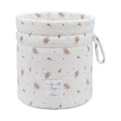 Noukie's                    Panier de rangement nomade Coton Bio    Rose