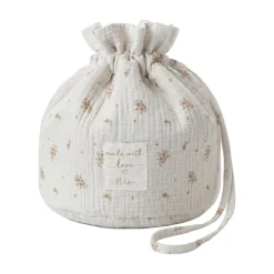 Noukie's                    Panier de rangement nomade Coton Bio    Rose