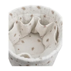 Noukie's                    Panier de rangement nomade Coton Bio    Rose