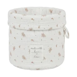 Noukie's                    Panier de rangement nomade Coton Bio    Rose