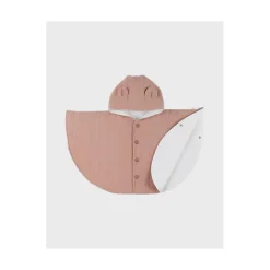 Noukie's                    Poncho Mousseline bio Rose VF    Rose