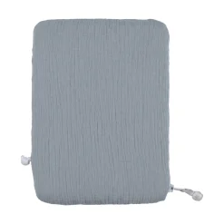Noukie's Protège carnet de santé Coton Bio Bleu