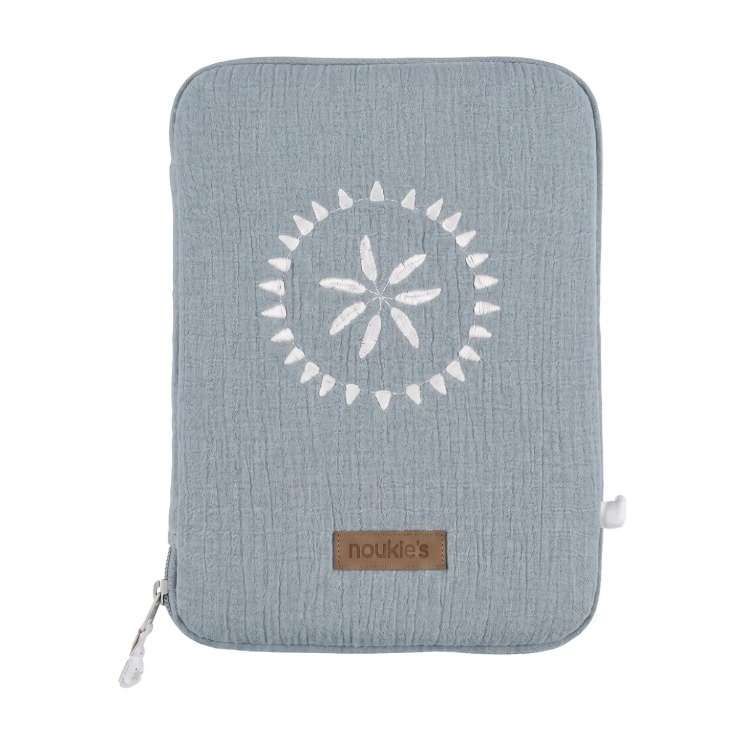 Noukie's Protège carnet de santé Coton Bio Bleu