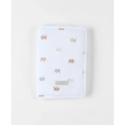 Noukie's Protège carnet de santé M&m25 Elephants Blanc 17x25 cm