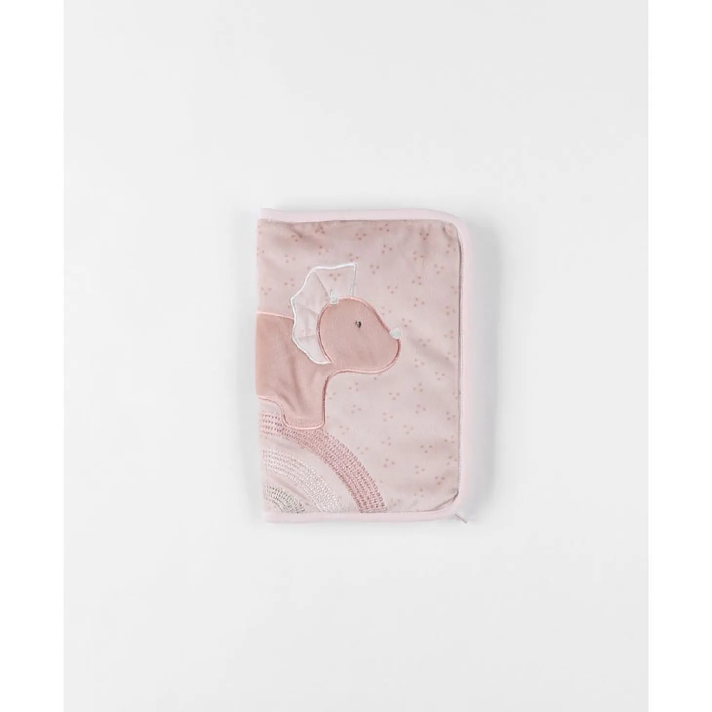 Noukie's Protège carnet de santé veloudoux Pop Rose