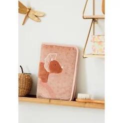 Noukie's Protège carnet de santé veloudoux Pop Rose