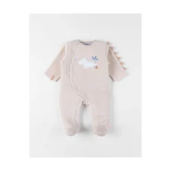 Noukie's                    Pyjama bébé en velours Funny dino    Beige