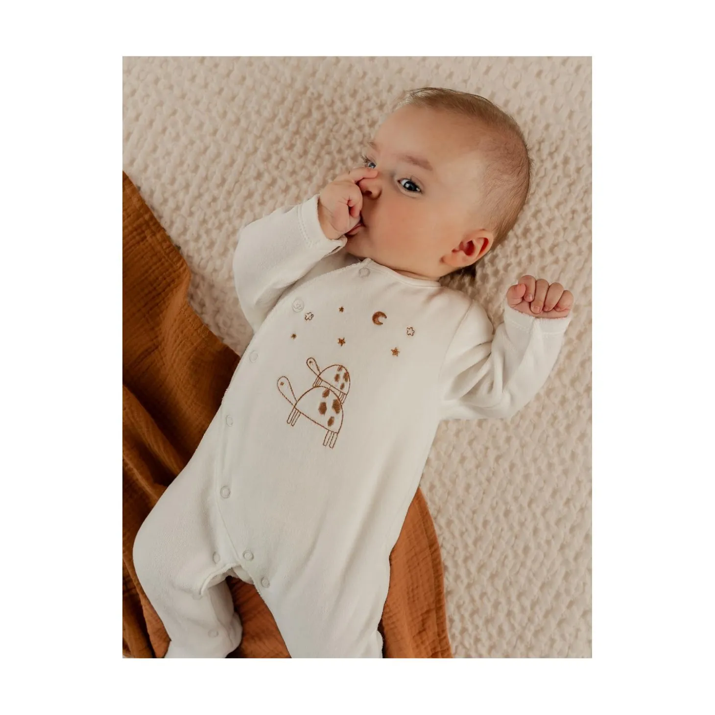 Noukie's Pyjama bébé en velours Newborn Blanc 0 mois