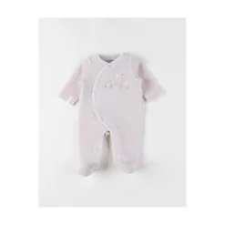 Noukie's                    Pyjama bébé en velours Newborn    Beige            0 mois