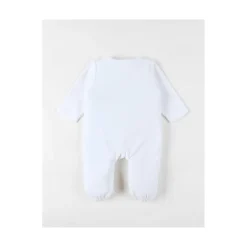 Noukie's Pyjama bébé en velours Pretty flowers Blanc 0 mois