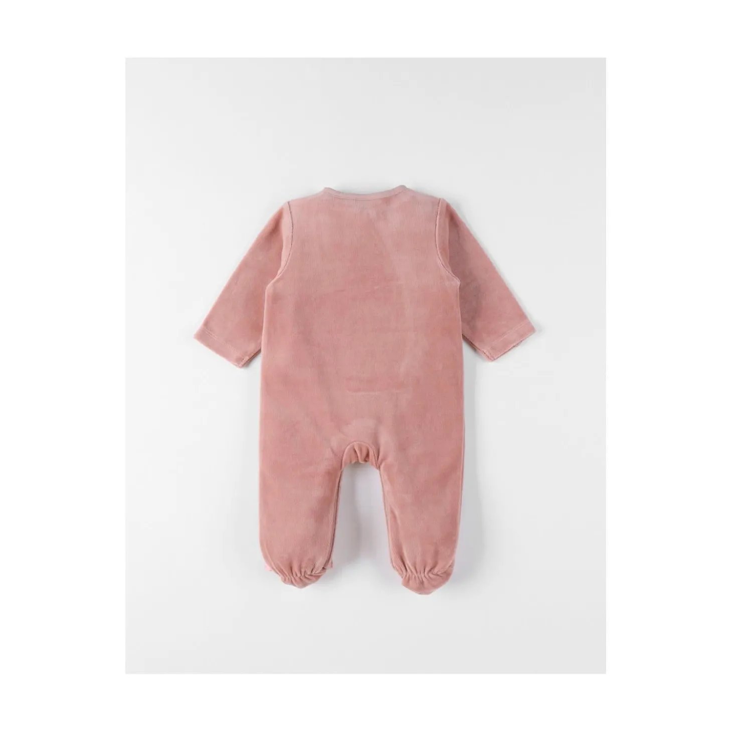 Noukie's Pyjama bébé en velours Sweet elephant Rose 0 mois