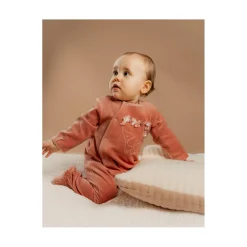 Noukie's                    Pyjama bébé en velours Sweet elephant    Rose            0 mois