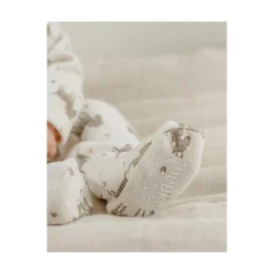 Noukie's Pyjama bébé Velours AOP Sweet zebra Blanc 1 mois