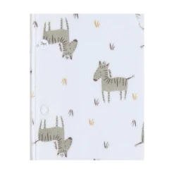 Noukie's Pyjama bébé Velours AOP Sweet zebra Blanc 1 mois