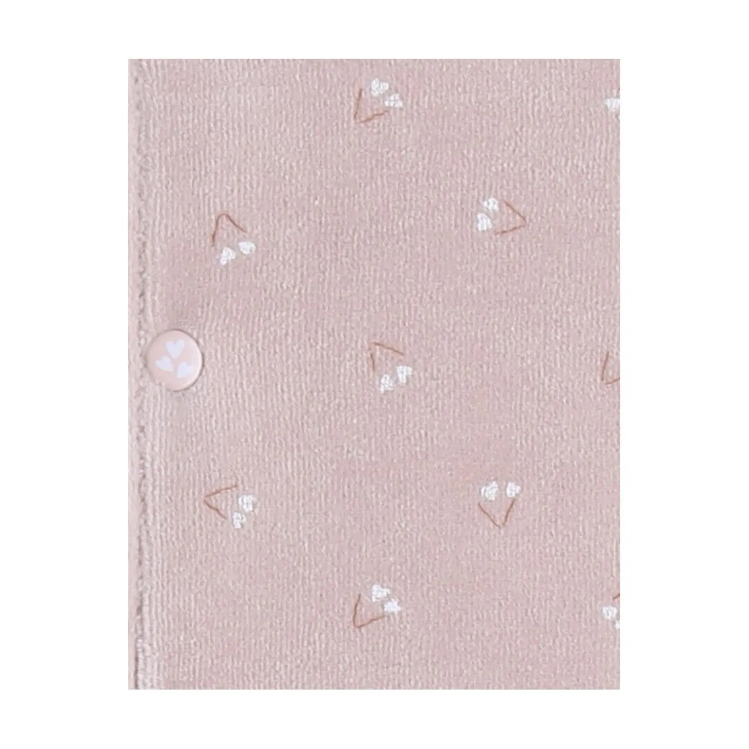 Noukie's Pyjama bébé Velours AOP Nappy cat Rose 1 mois