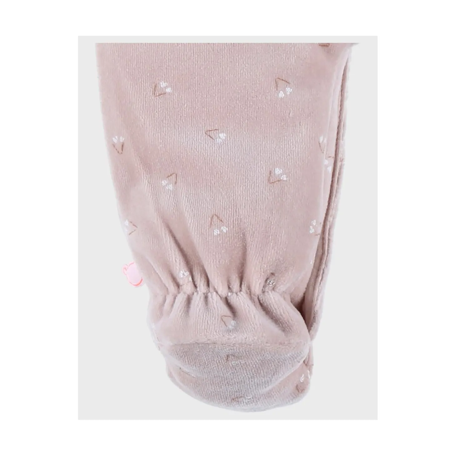 Noukie's Pyjama bébé Velours AOP Nappy cat Rose 1 mois