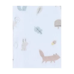 Noukie's                    Pyjama bébé Velours AOP Fancy fox    Blanc            3 mois
