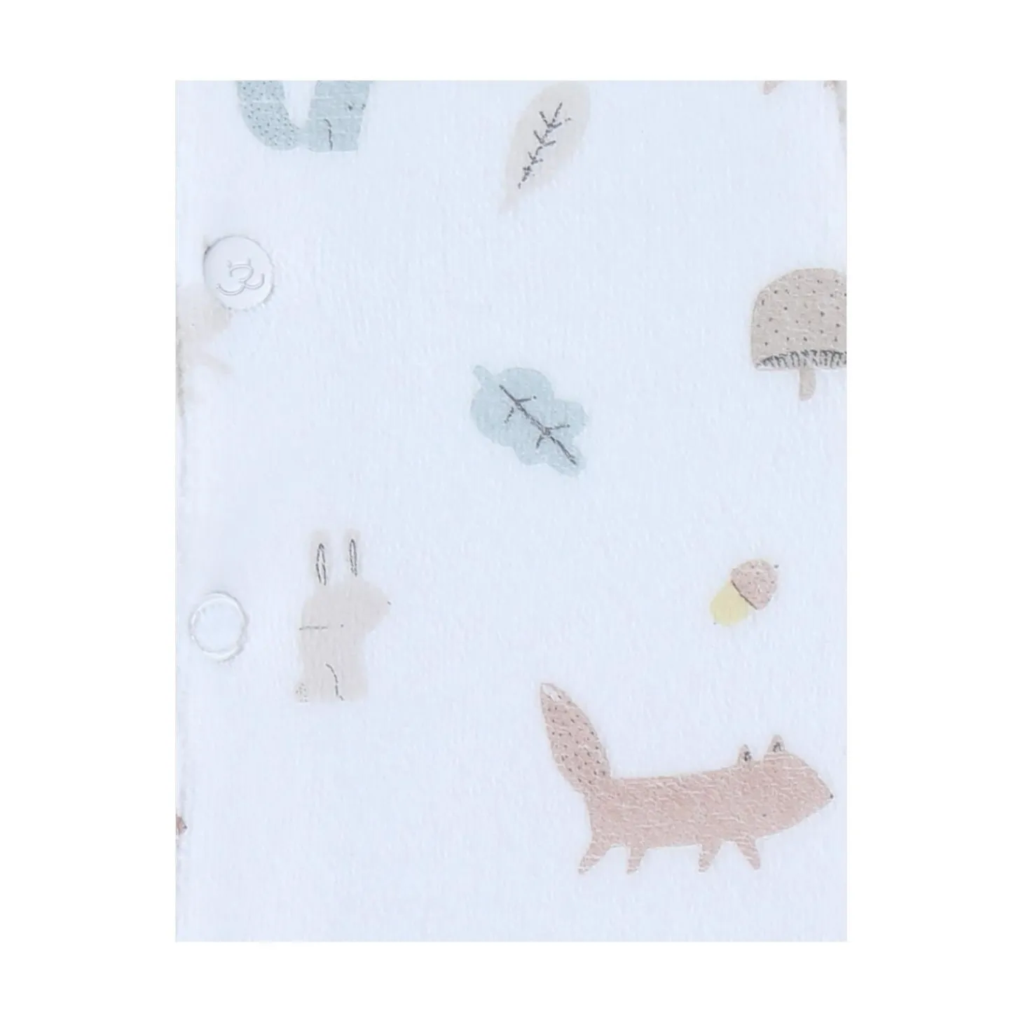 Noukie's Pyjama bébé Velours AOP Fancy fox Blanc 3 mois