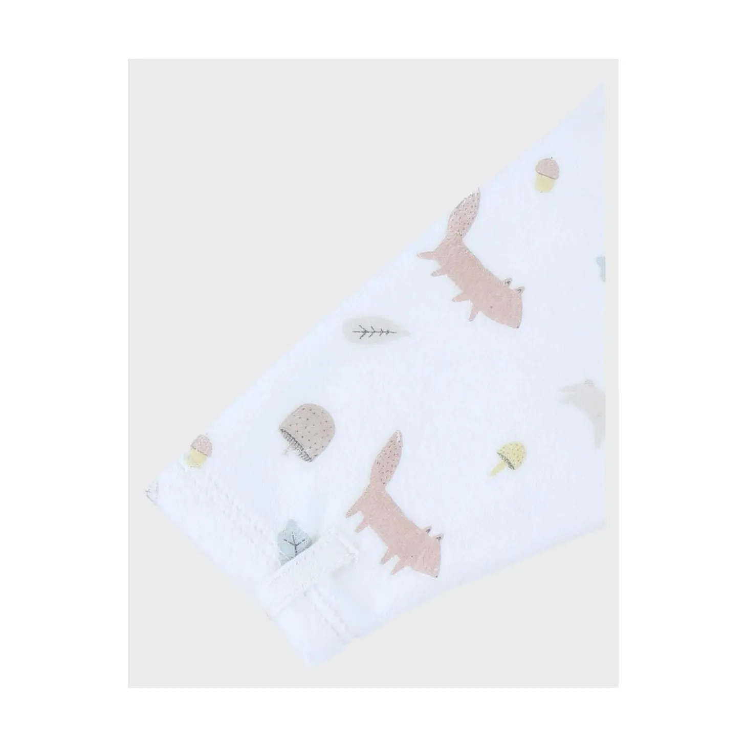Noukie's Pyjama bébé Velours AOP Fancy fox Blanc 3 mois