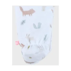 Noukie's Pyjama bébé Velours AOP Fancy fox Blanc 3 mois