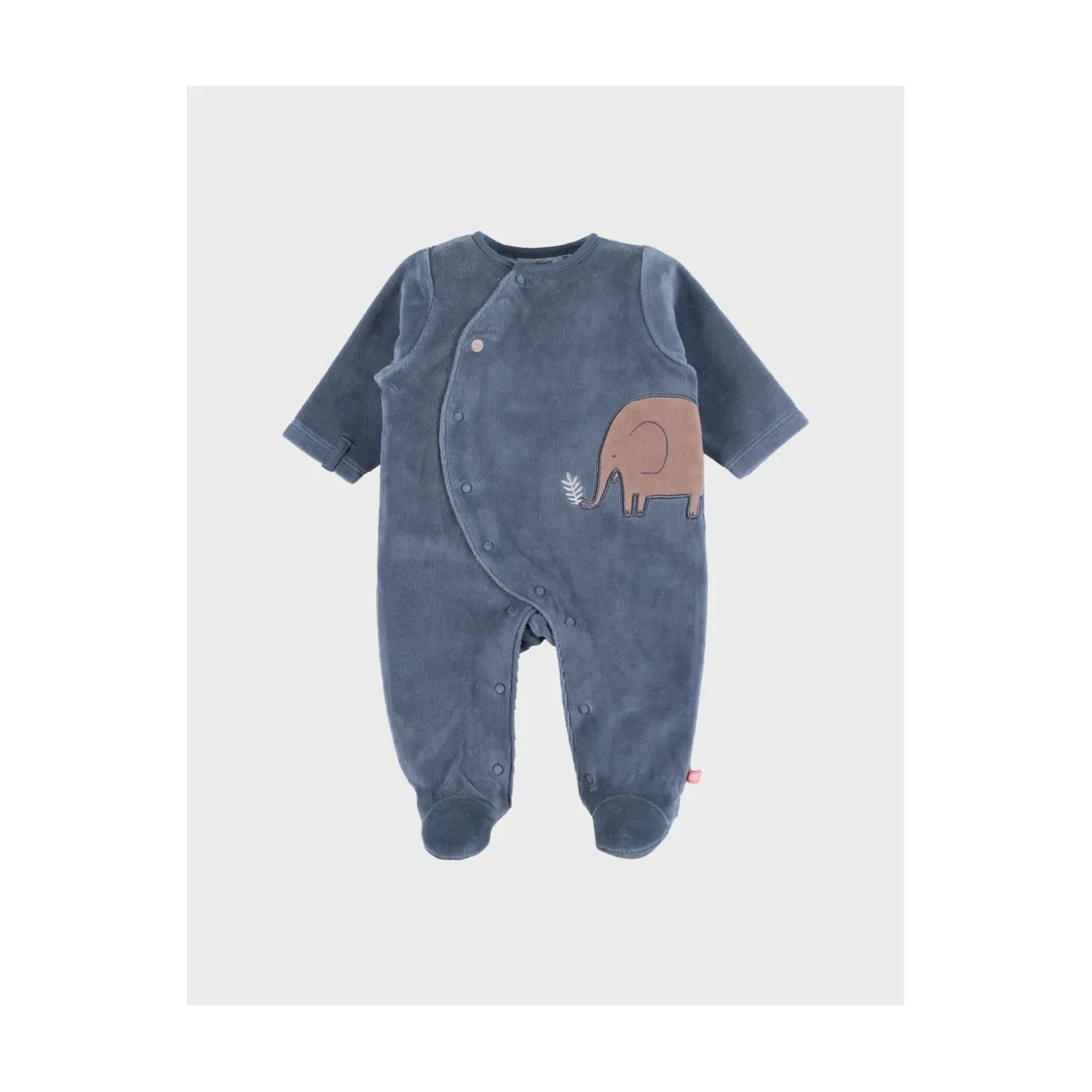 Noukie's Pyjama bébé Velours Jungle Bleu 0 mois