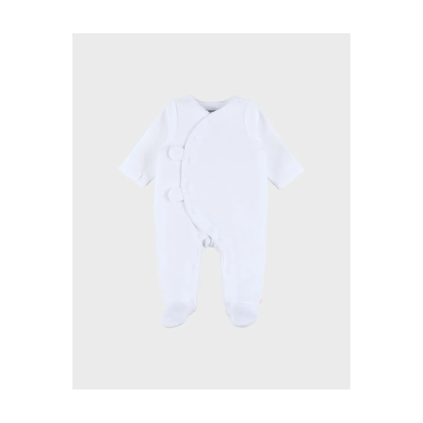 Noukie's Pyjama bébé Velours M&M Blanc